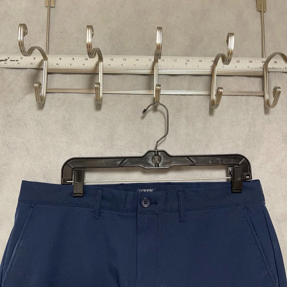 J Crew Pants Men 33X32 34x32 Blue Flex Slim‎ Tech Chino Golf Lightweight Stretch